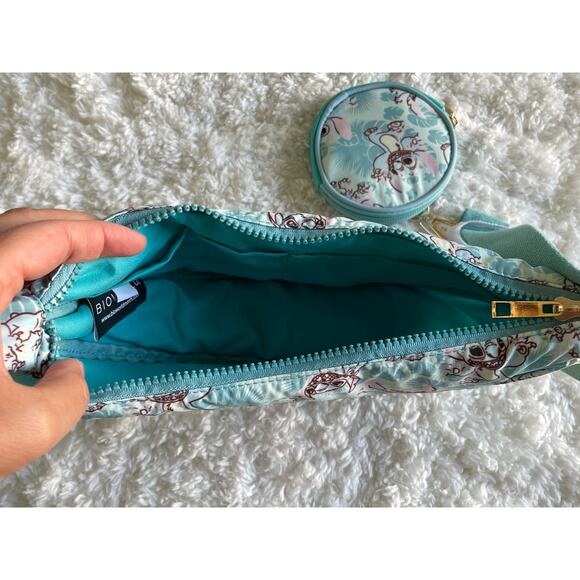 Bioworld Lilo & Stitch Tropical Stitch Purse + Detachable Coin Pouch NEW Disney - Picture 6 of 11